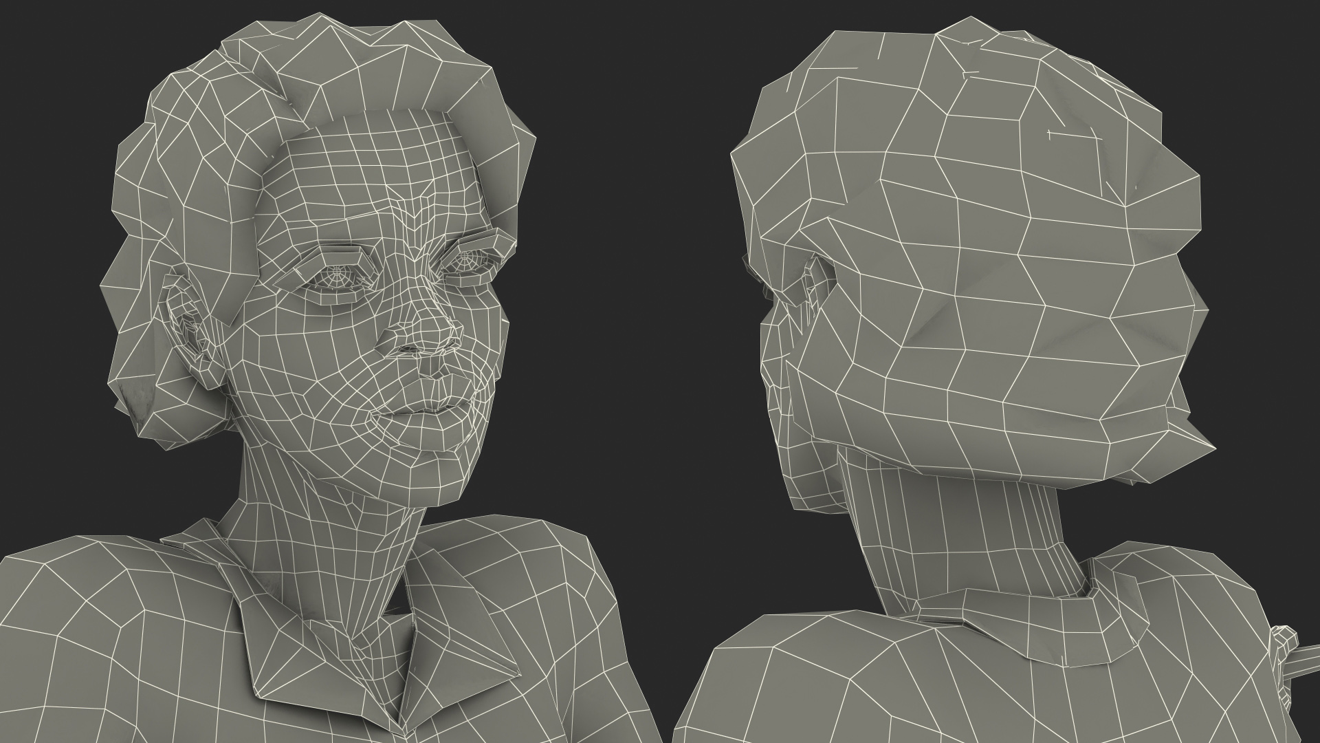 3D Dark Skin Judge Woman