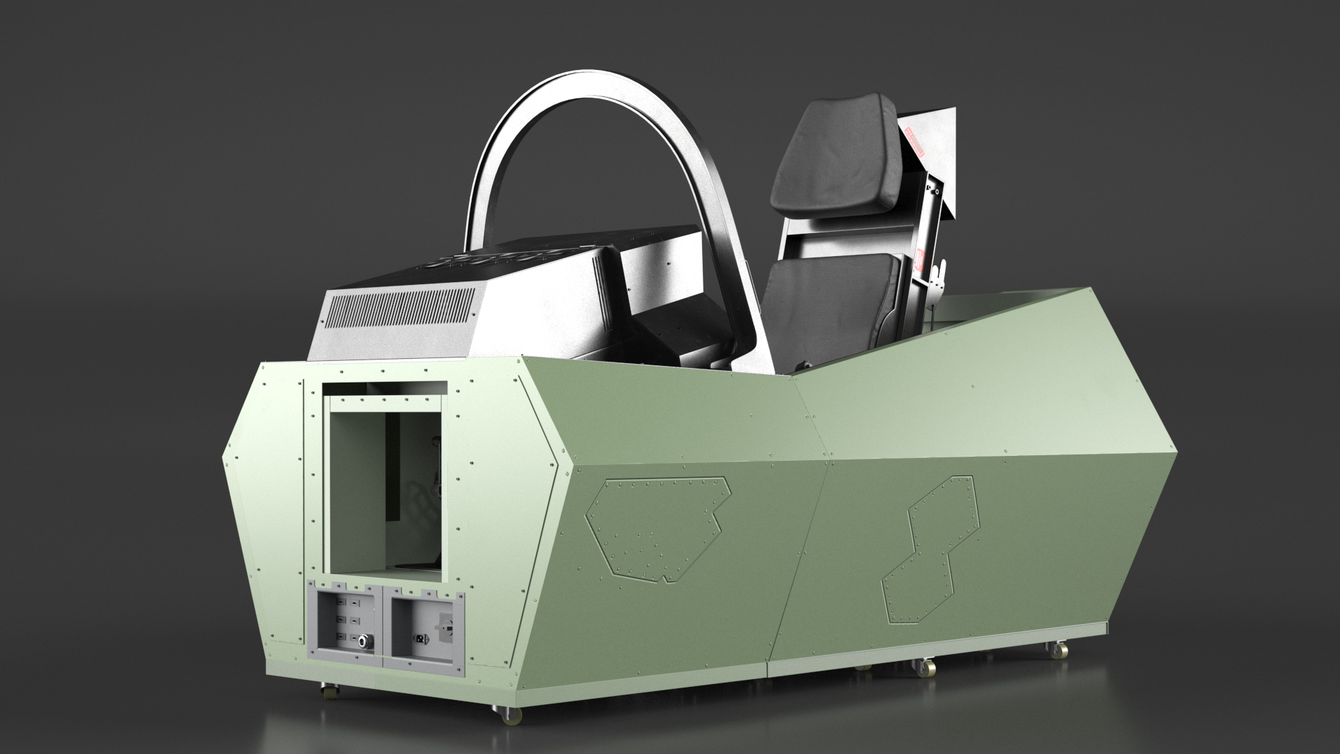 3D Fighter Cockpit Simulator Generic model