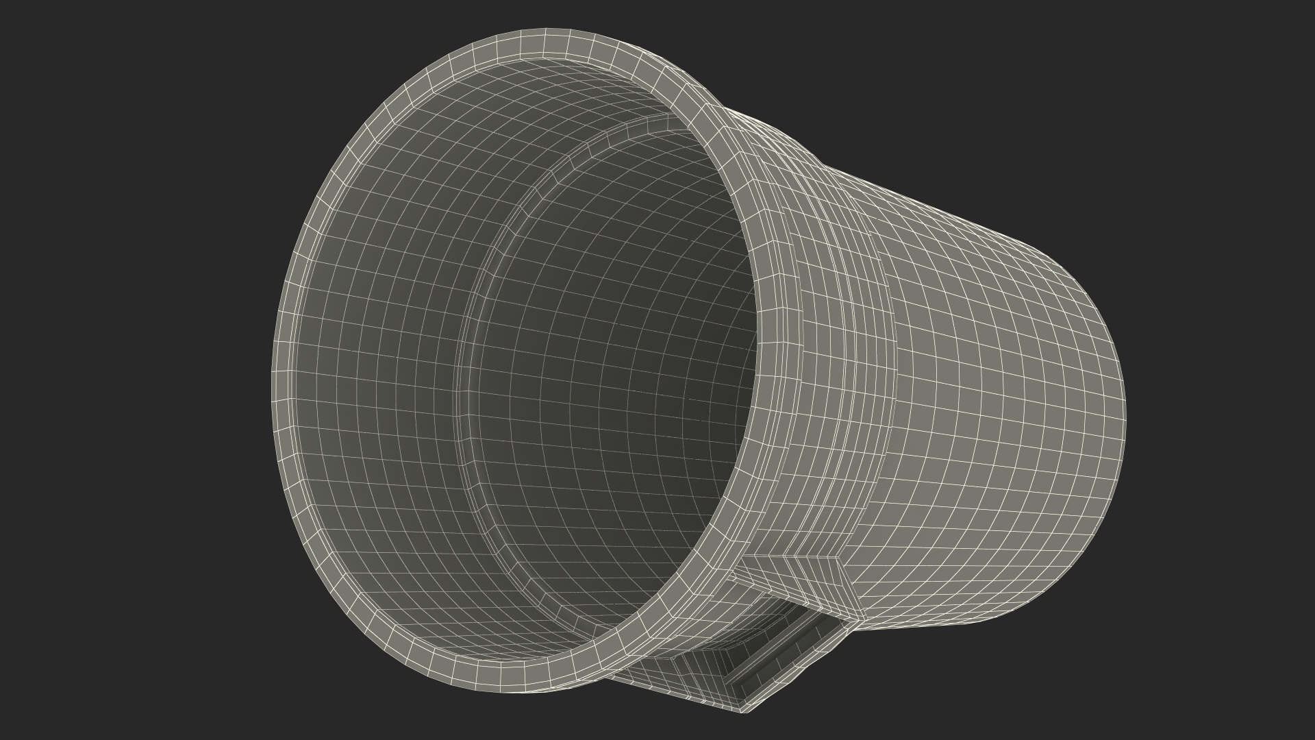 Green Round Waste Garbage Can 32 Gallon 3D model