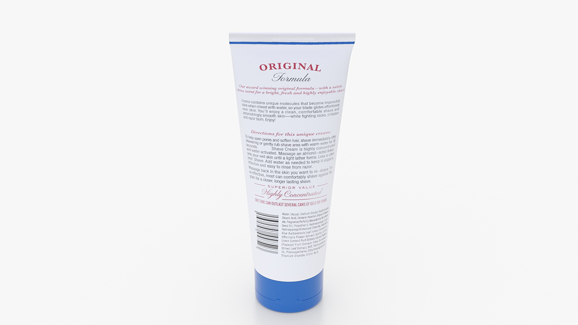 3D Shaving Cream Tube model