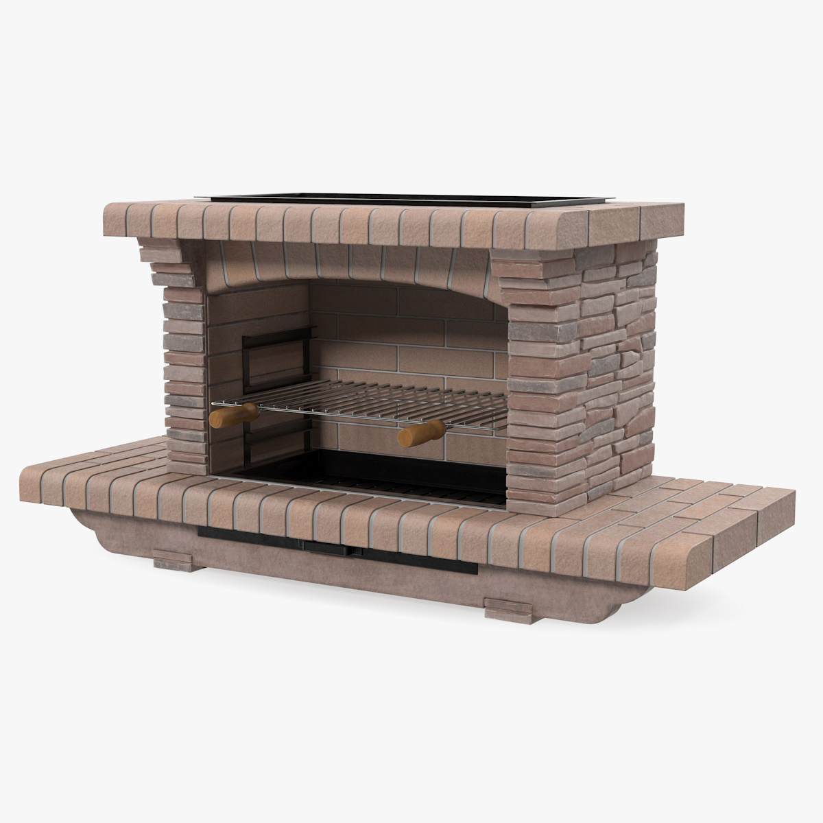 Stone Barbecue 3D Model
