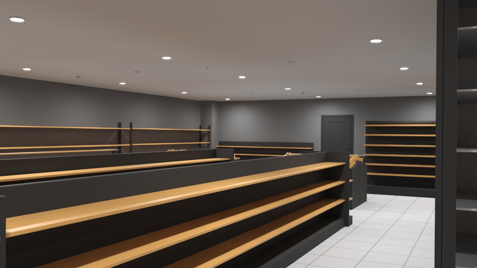 3D Minimarket Grocery Store Interior model