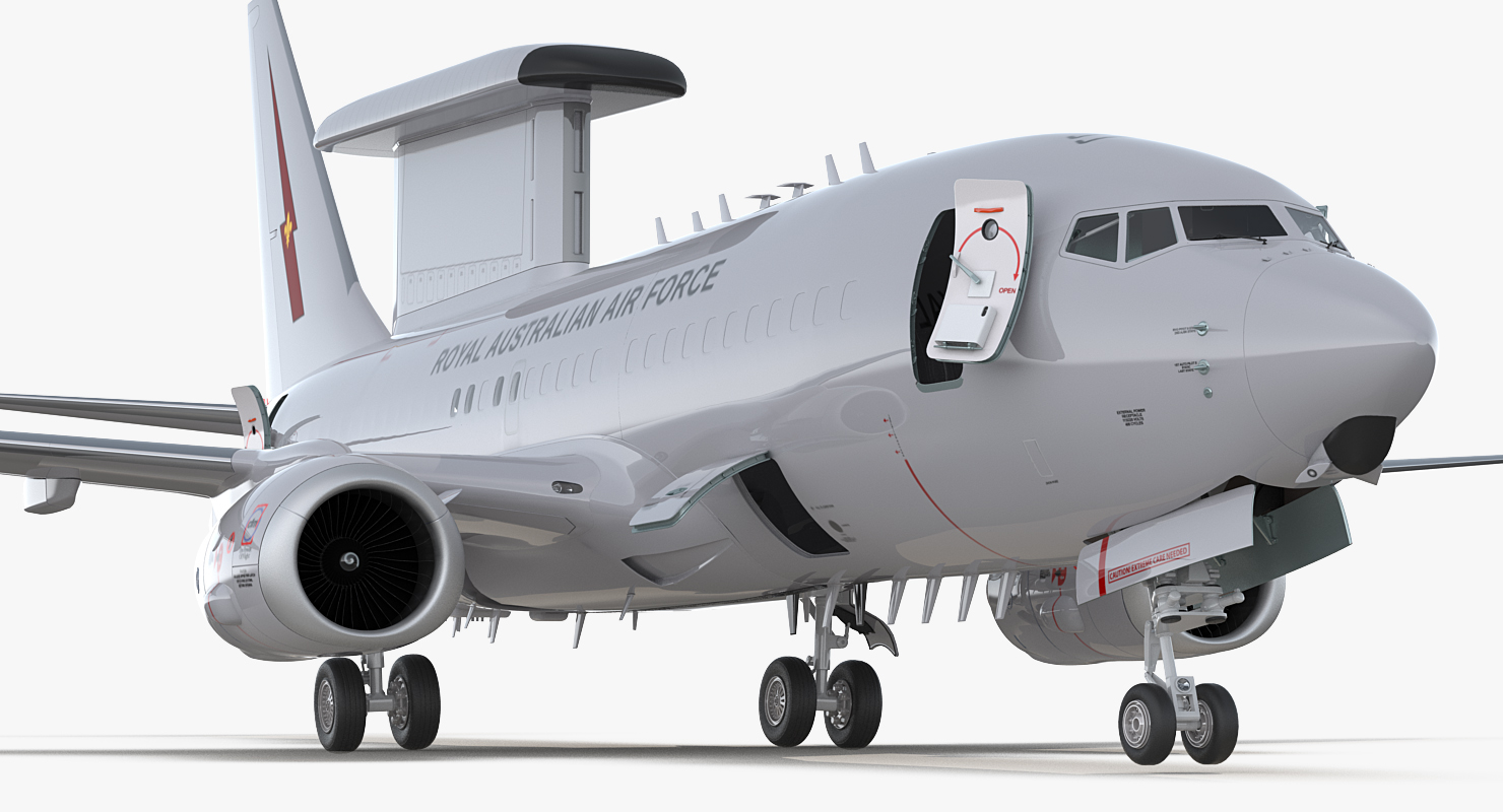 Boeing 737 Wedgetail Royal Australian Air Force Rigged 3D model