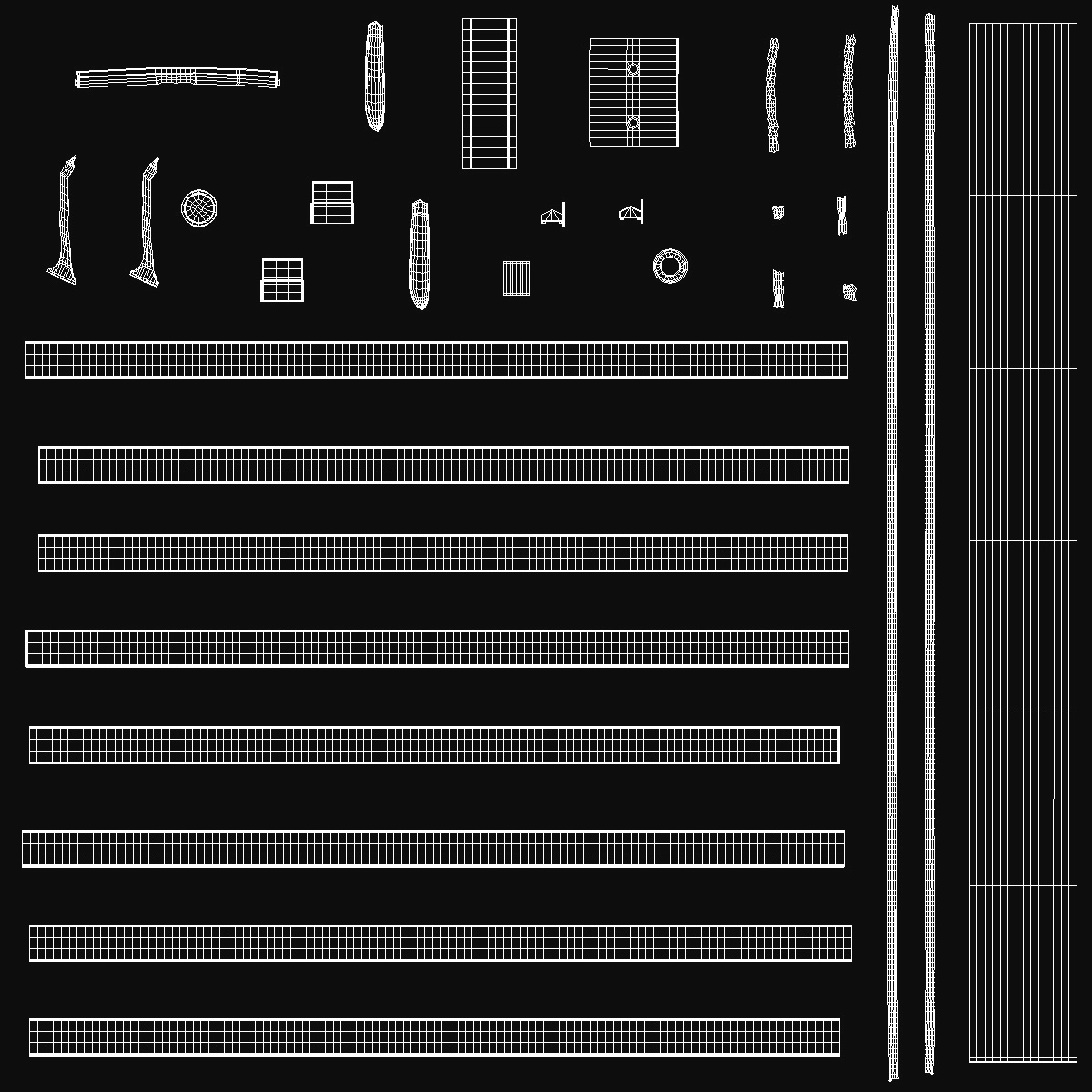 3D 80mm Earth Drill Bits