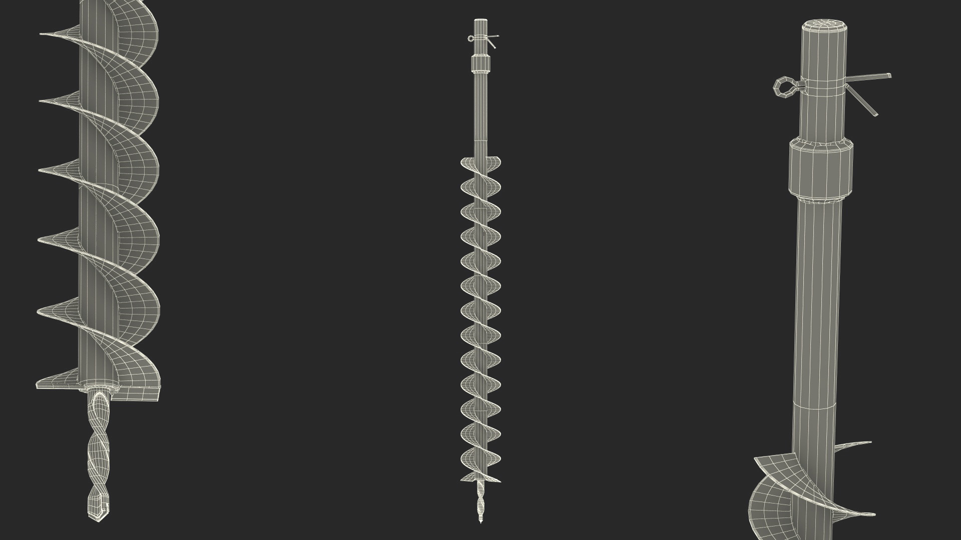 3D 80mm Earth Drill Bits