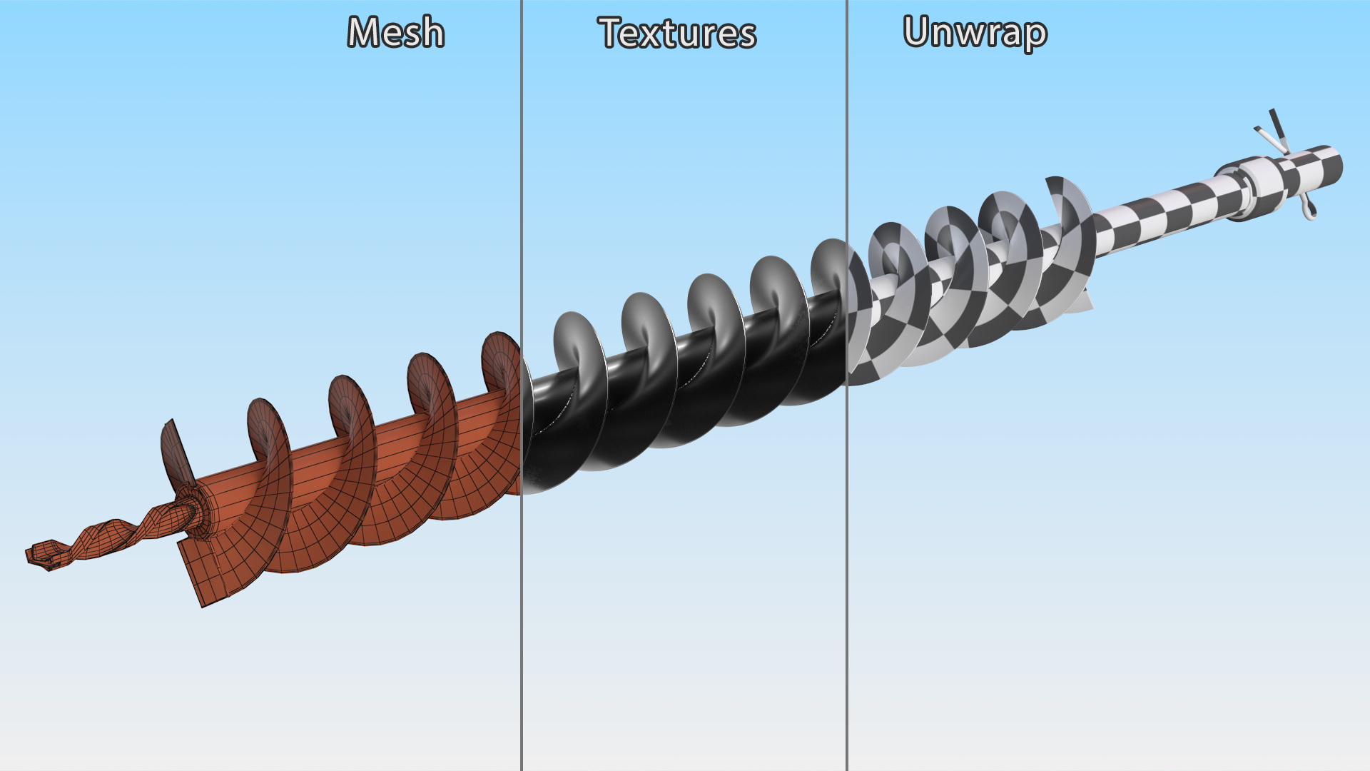 3D 80mm Earth Drill Bits