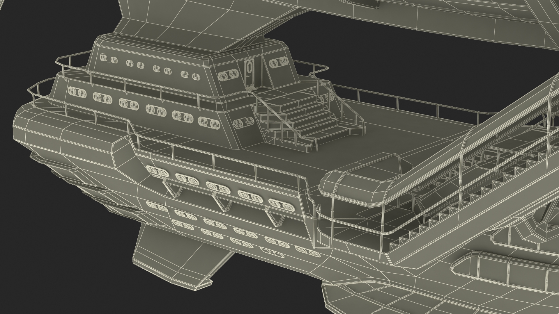 3D Steampunk Airship Fantasy Craft