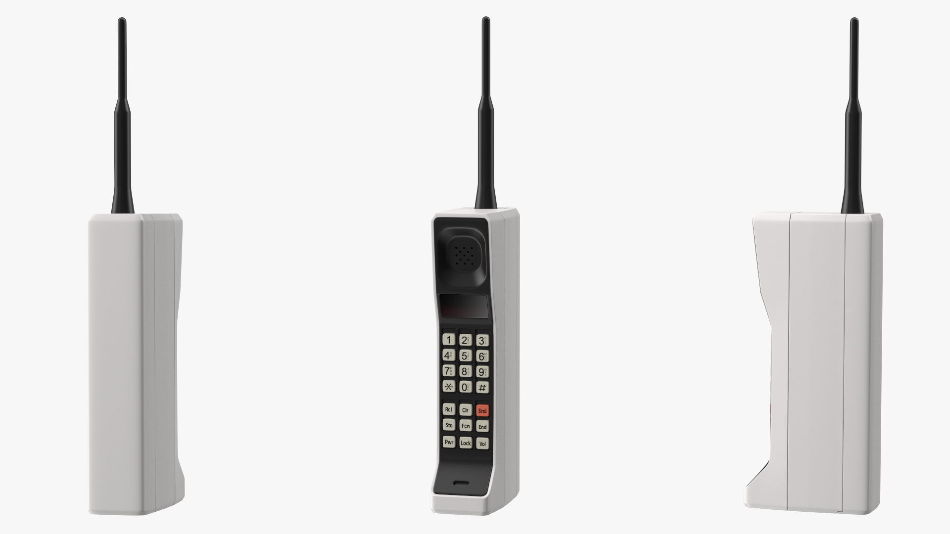 3D model Vintage 80s Brick Mobile Phone