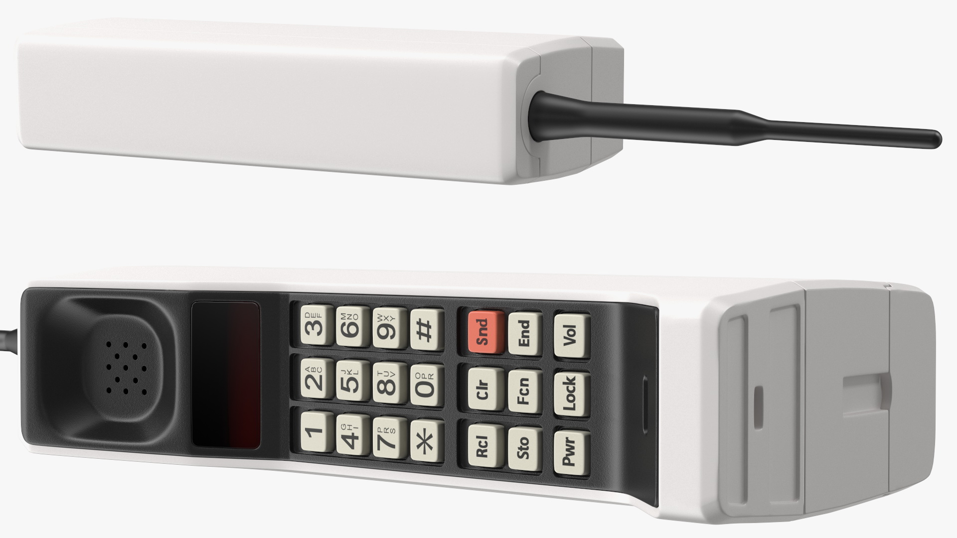 3D model Vintage 80s Brick Mobile Phone