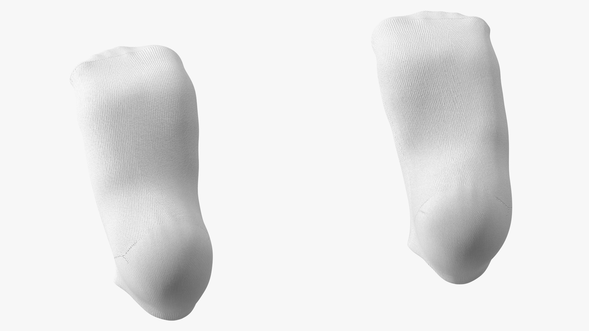 3D Socks Nike Grey on The Foot Standing Toes