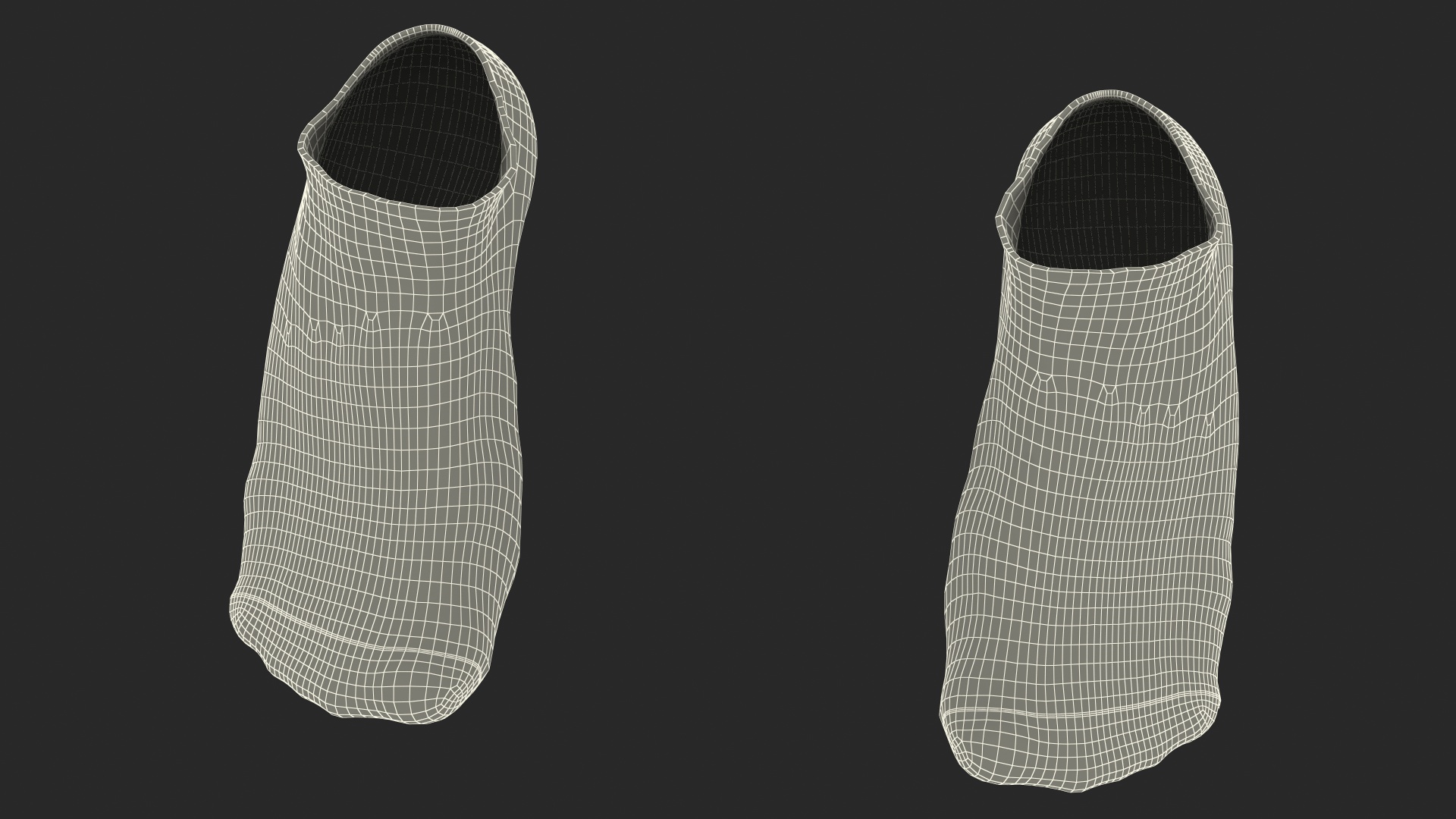 3D Socks Nike Grey on The Foot Standing Toes