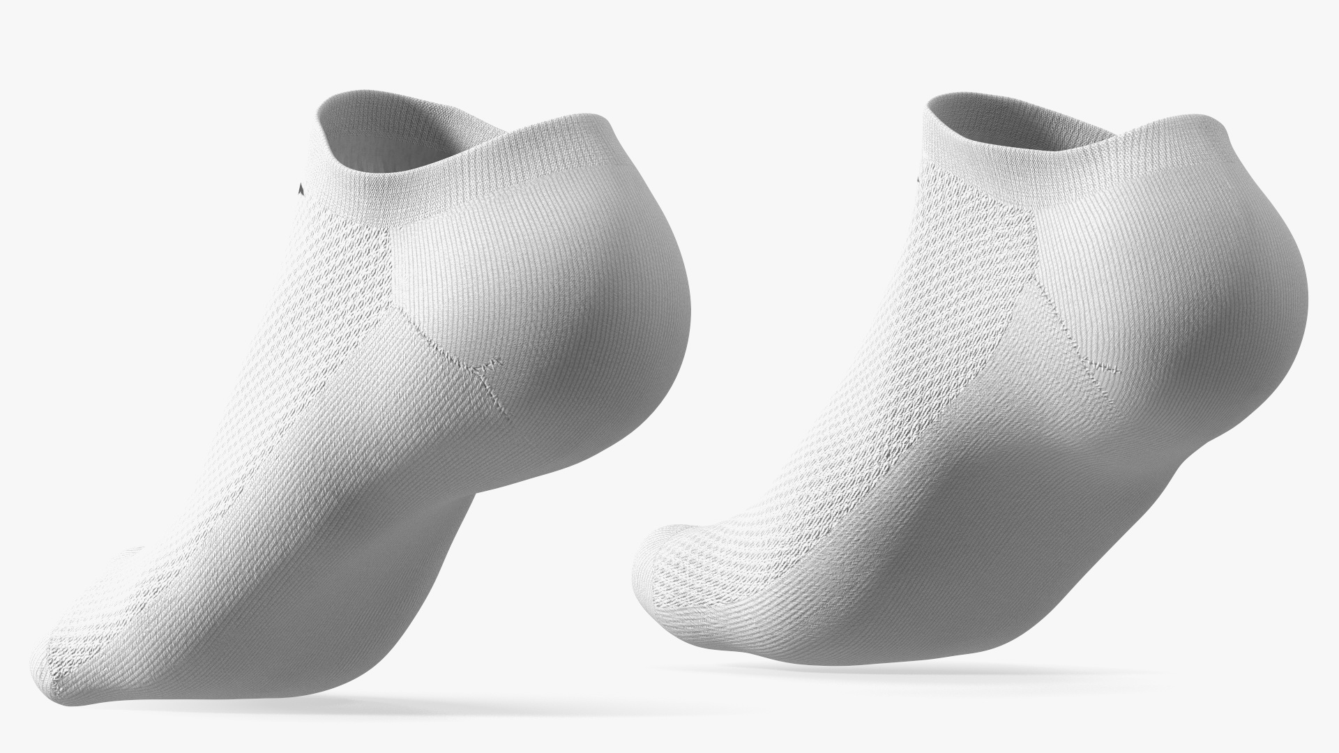 3D Socks Nike Grey on The Foot Standing Toes