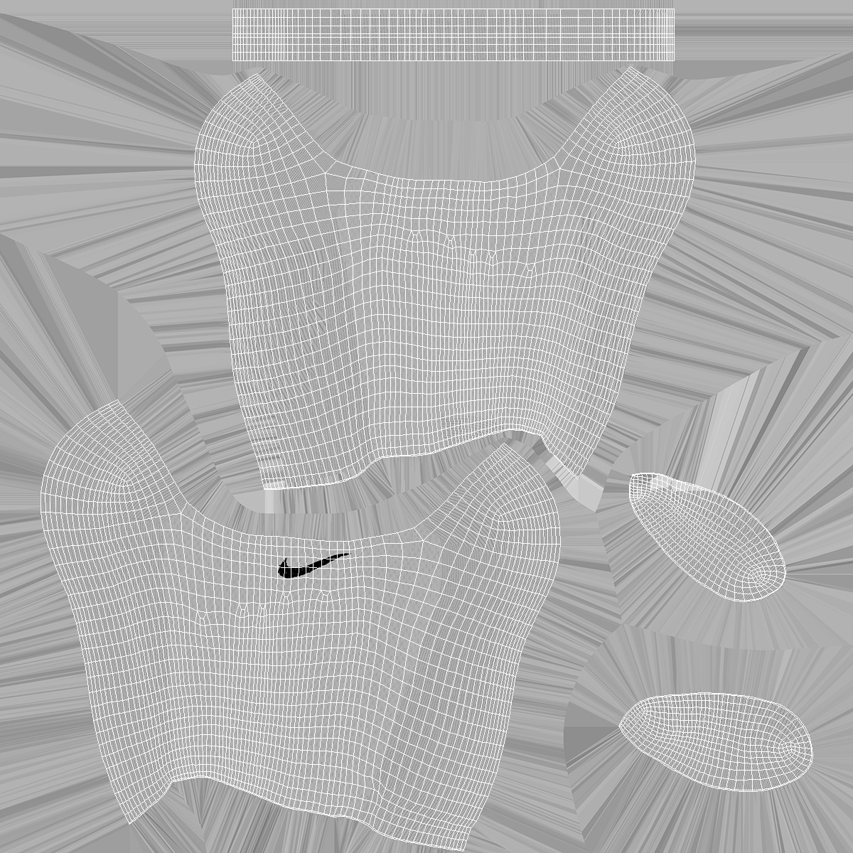 3D Socks Nike Grey on The Foot Standing Toes