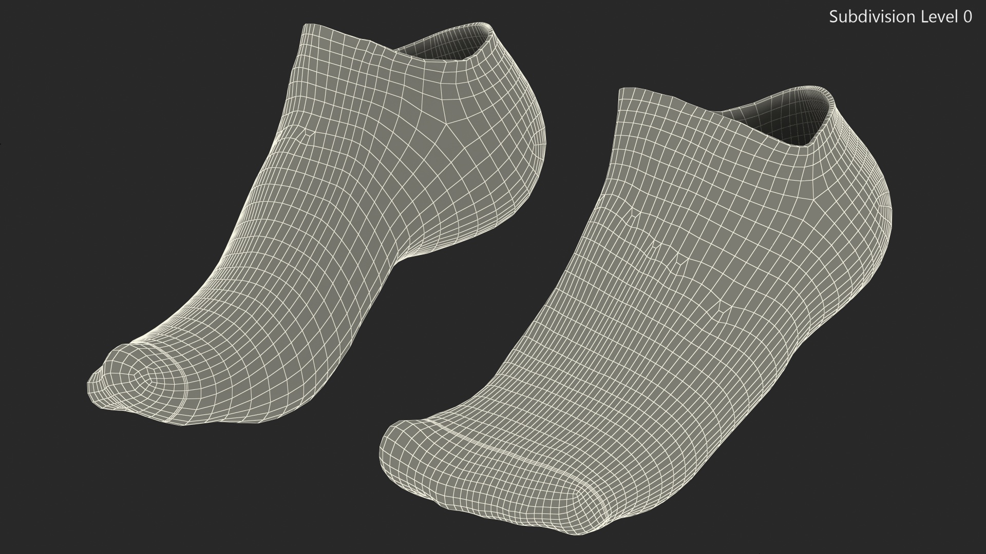 3D Socks Nike Grey on The Foot Standing Toes