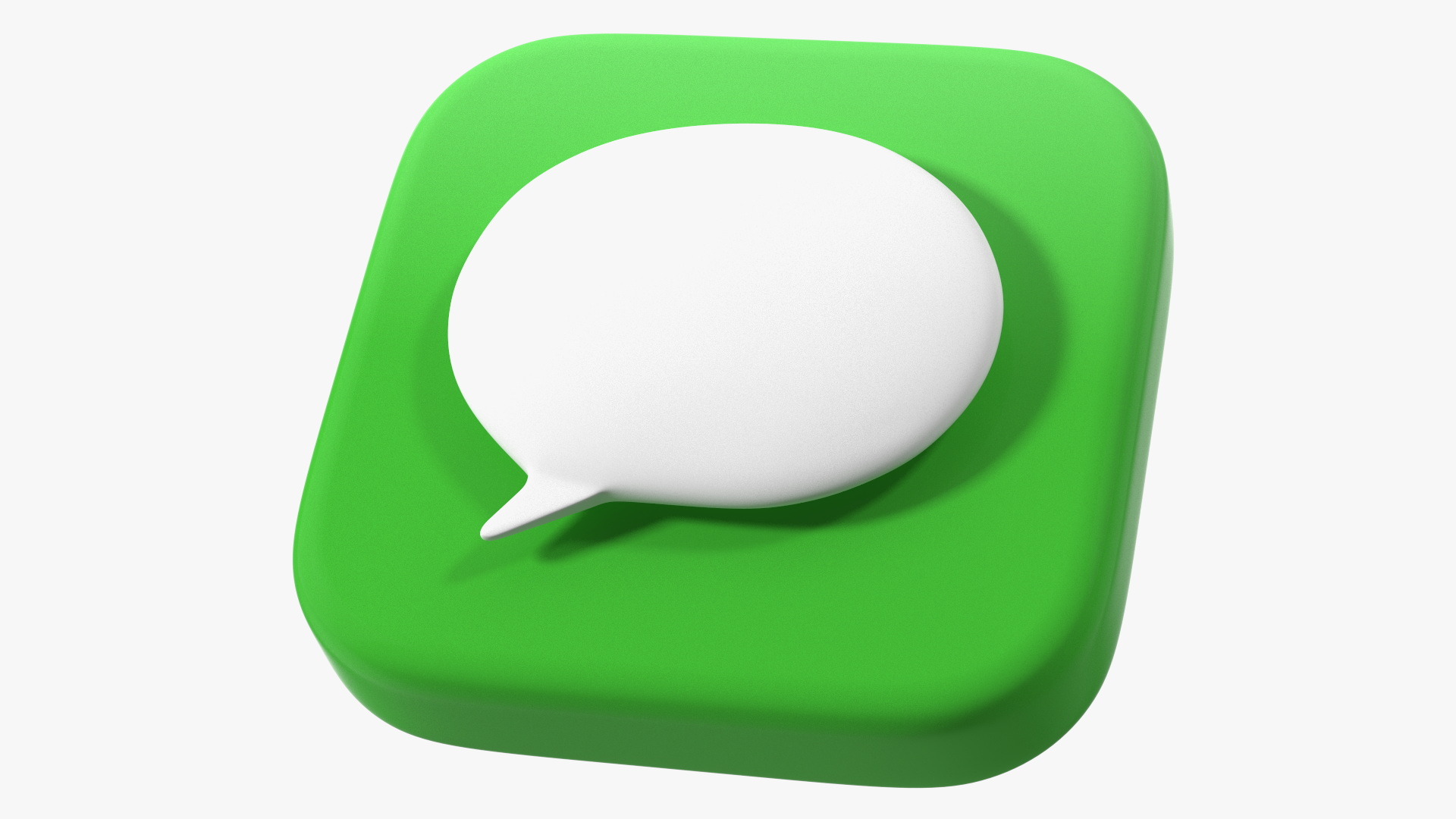 iPhone iOS Messages Icon 3D model