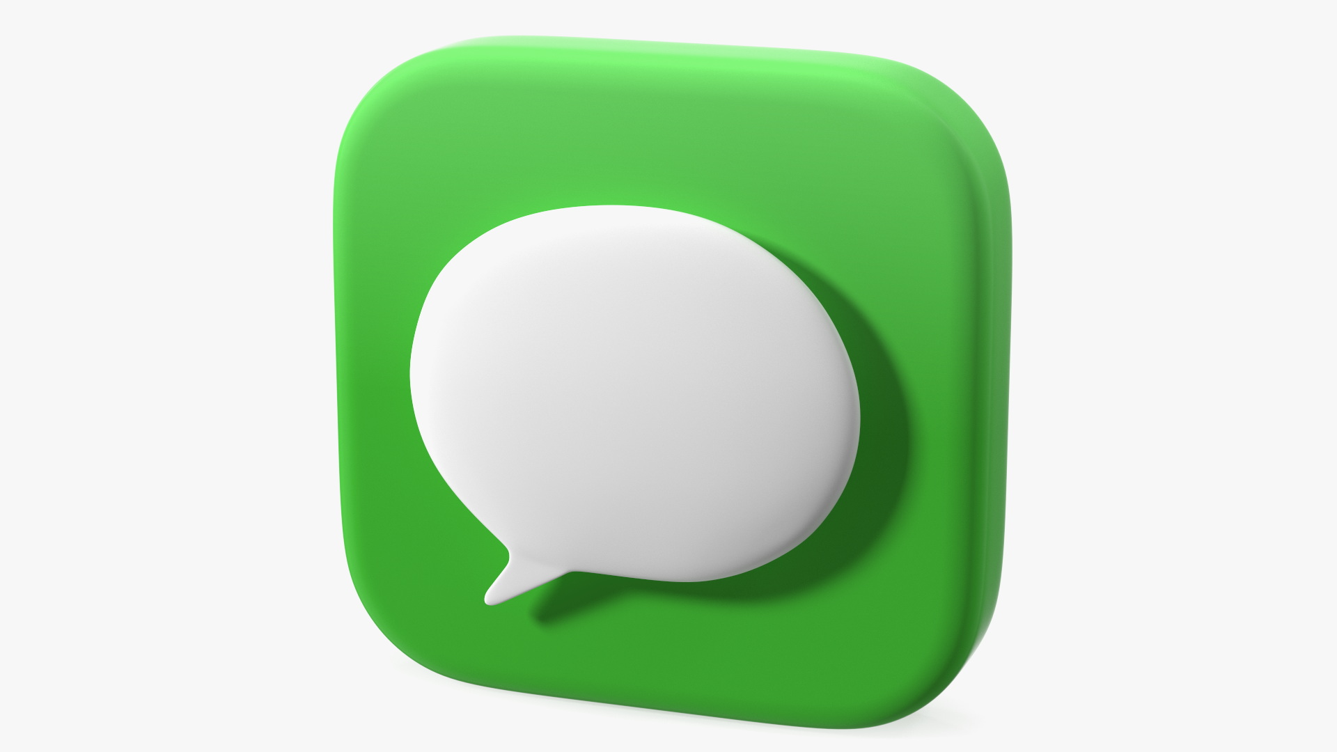 iPhone iOS Messages Icon 3D model