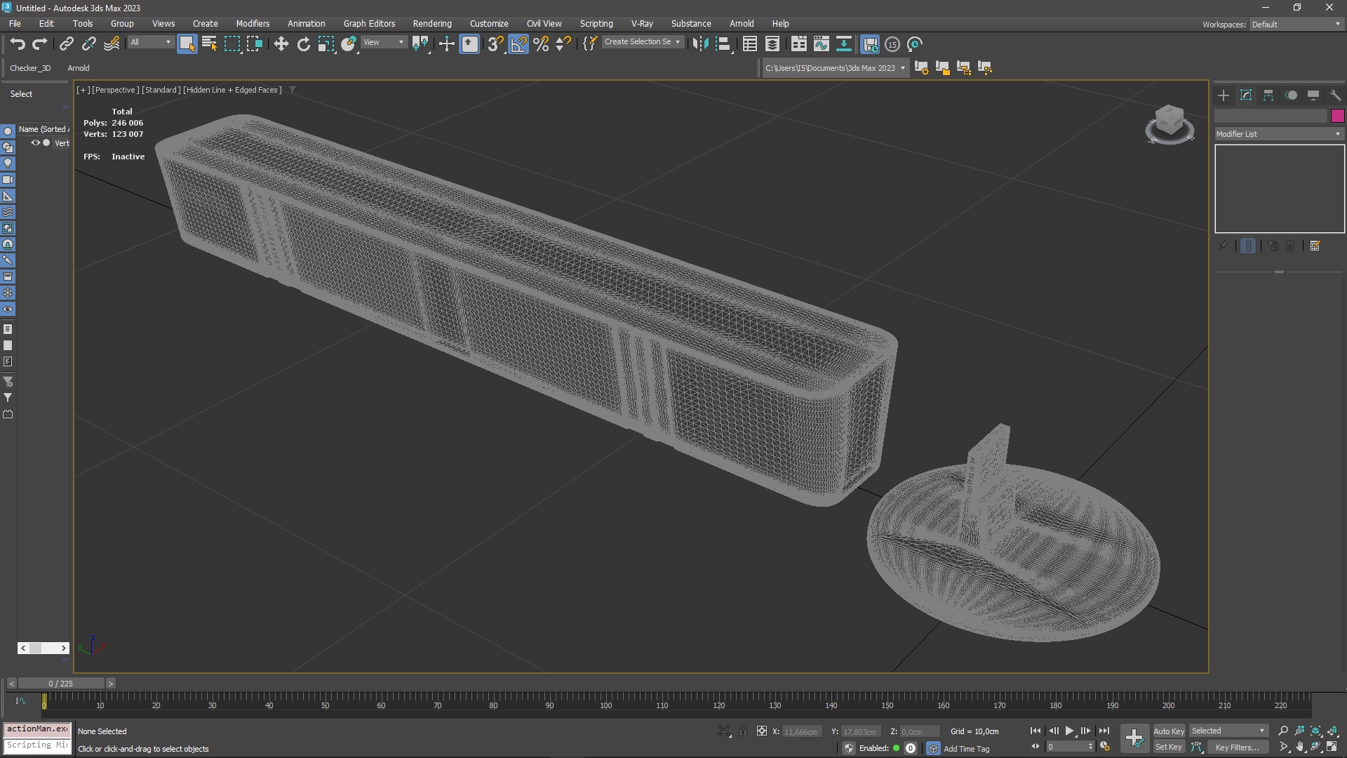 3D Vertical LED Light Bar Switched Off for 3D Print model