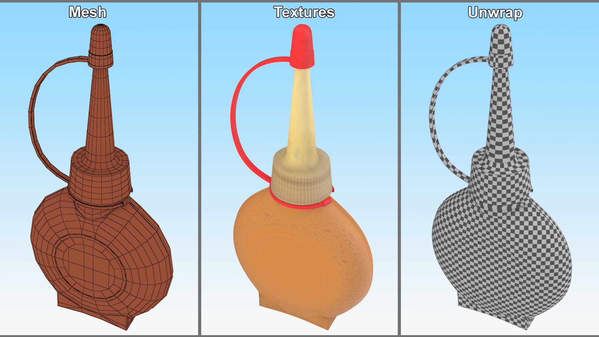 3D model Old Oiler Can Closed