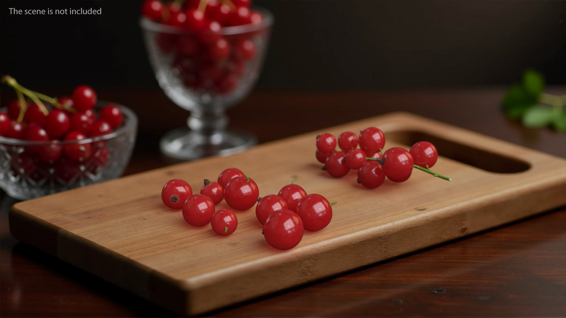 Red Currant Berries 3D model