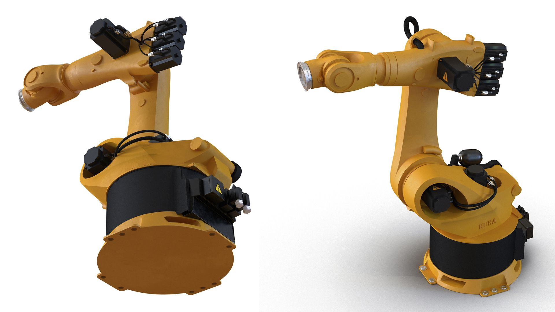 3D Kuka Robot Kr 360 Fortec Industrial Robot Rigged model