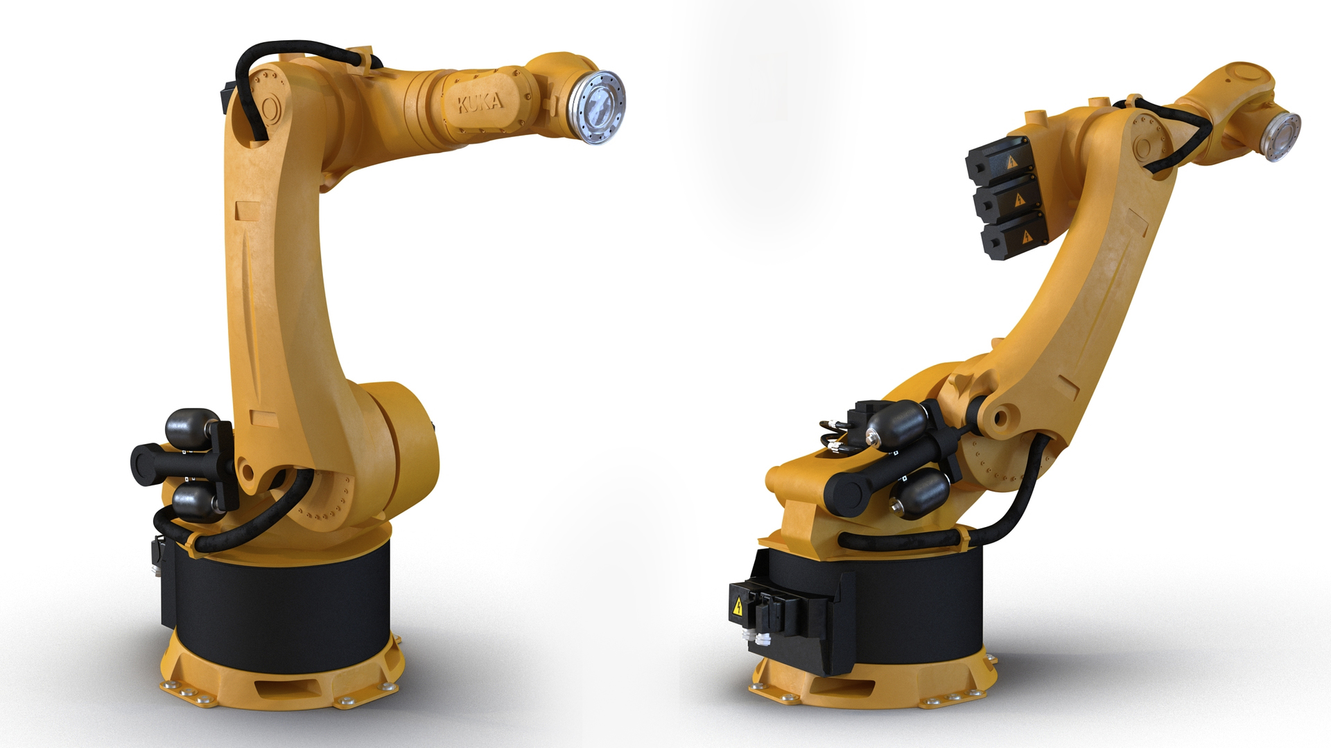 3D Kuka Robot Kr 360 Fortec Industrial Robot Rigged model