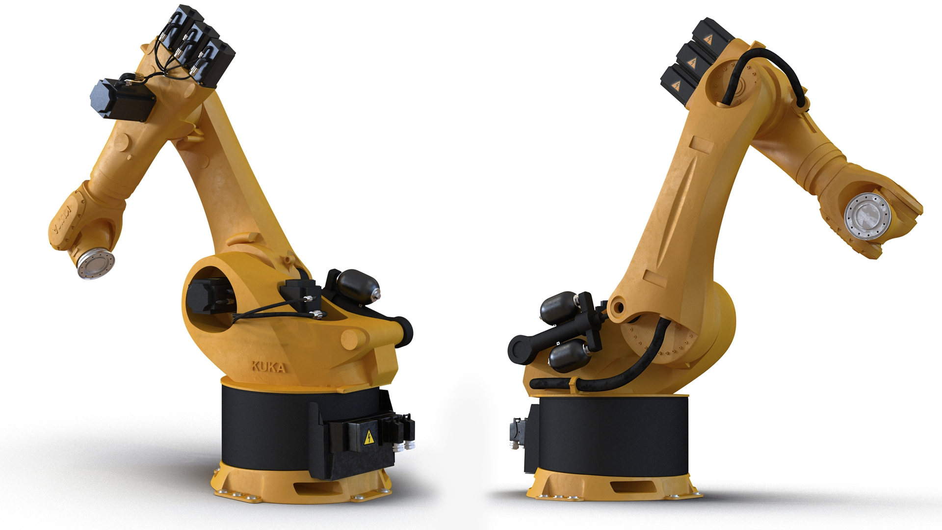 3D Kuka Robot Kr 360 Fortec Industrial Robot Rigged model