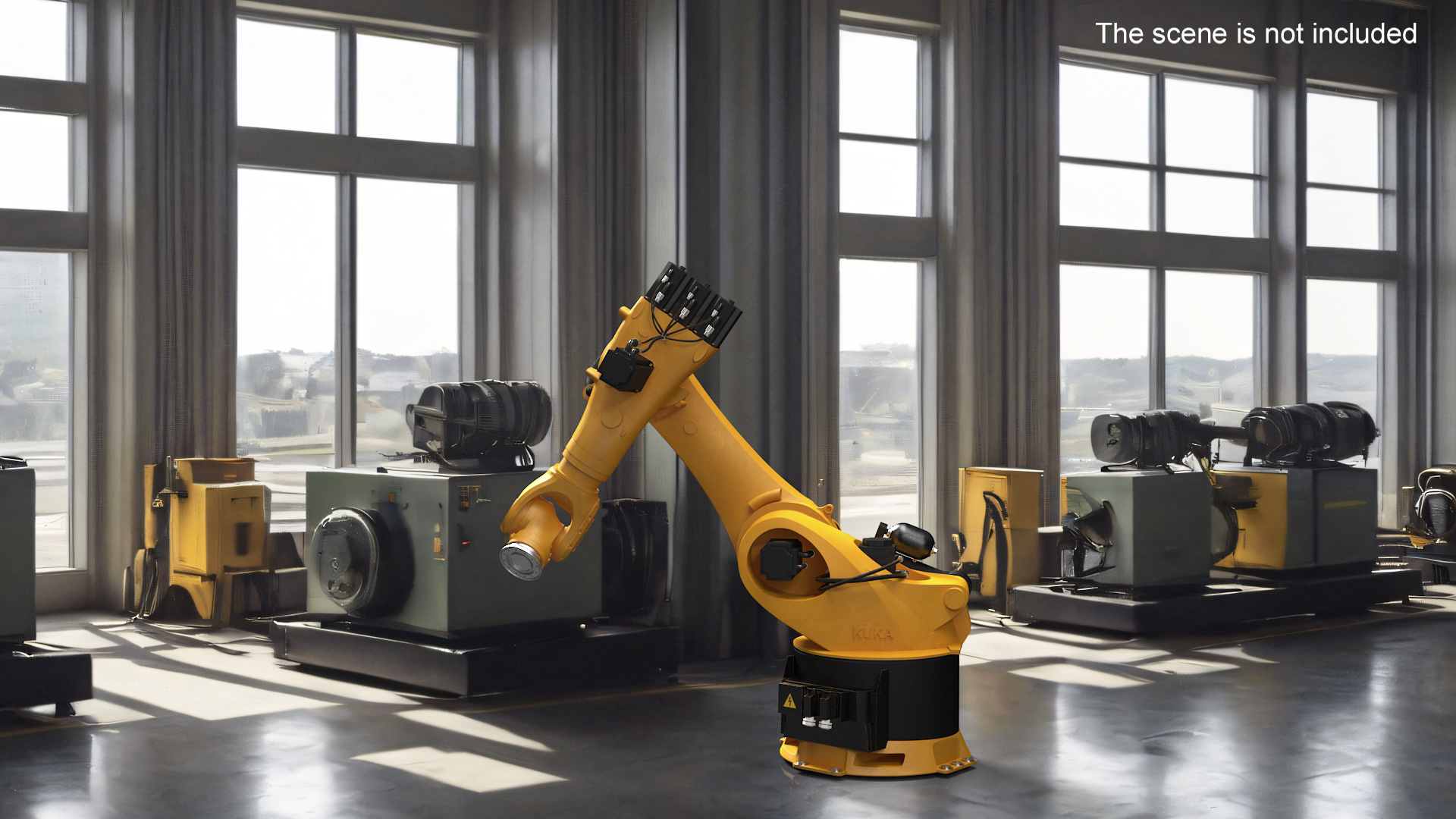 3D Kuka Robot Kr 360 Fortec Industrial Robot Rigged model