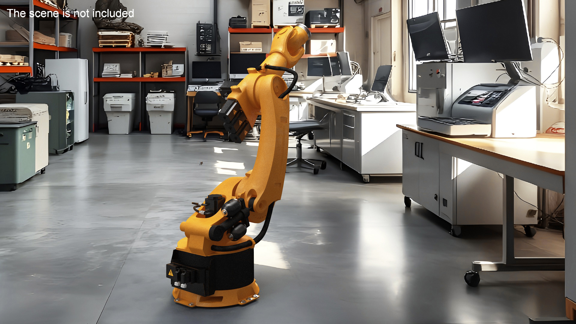 3D Kuka Robot Kr 360 Fortec Industrial Robot Rigged model