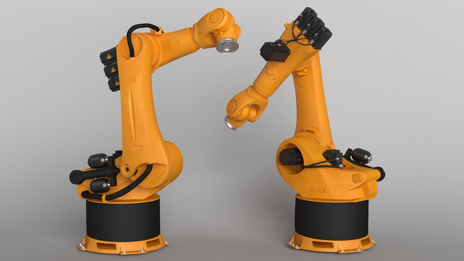3D Kuka Robot Kr 360 Fortec Industrial Robot Rigged model
