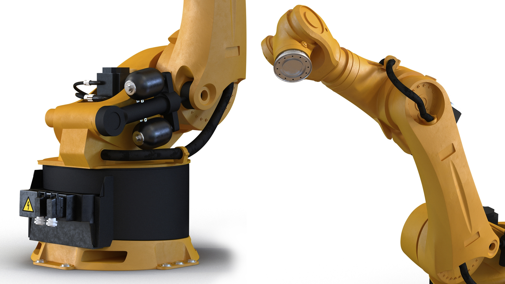 3D Kuka Robot Kr 360 Fortec Industrial Robot Rigged model