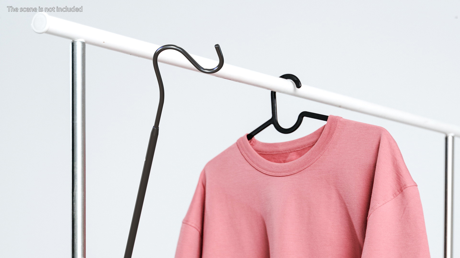 3D model Hanger Retriever Pole with Wooden Handle