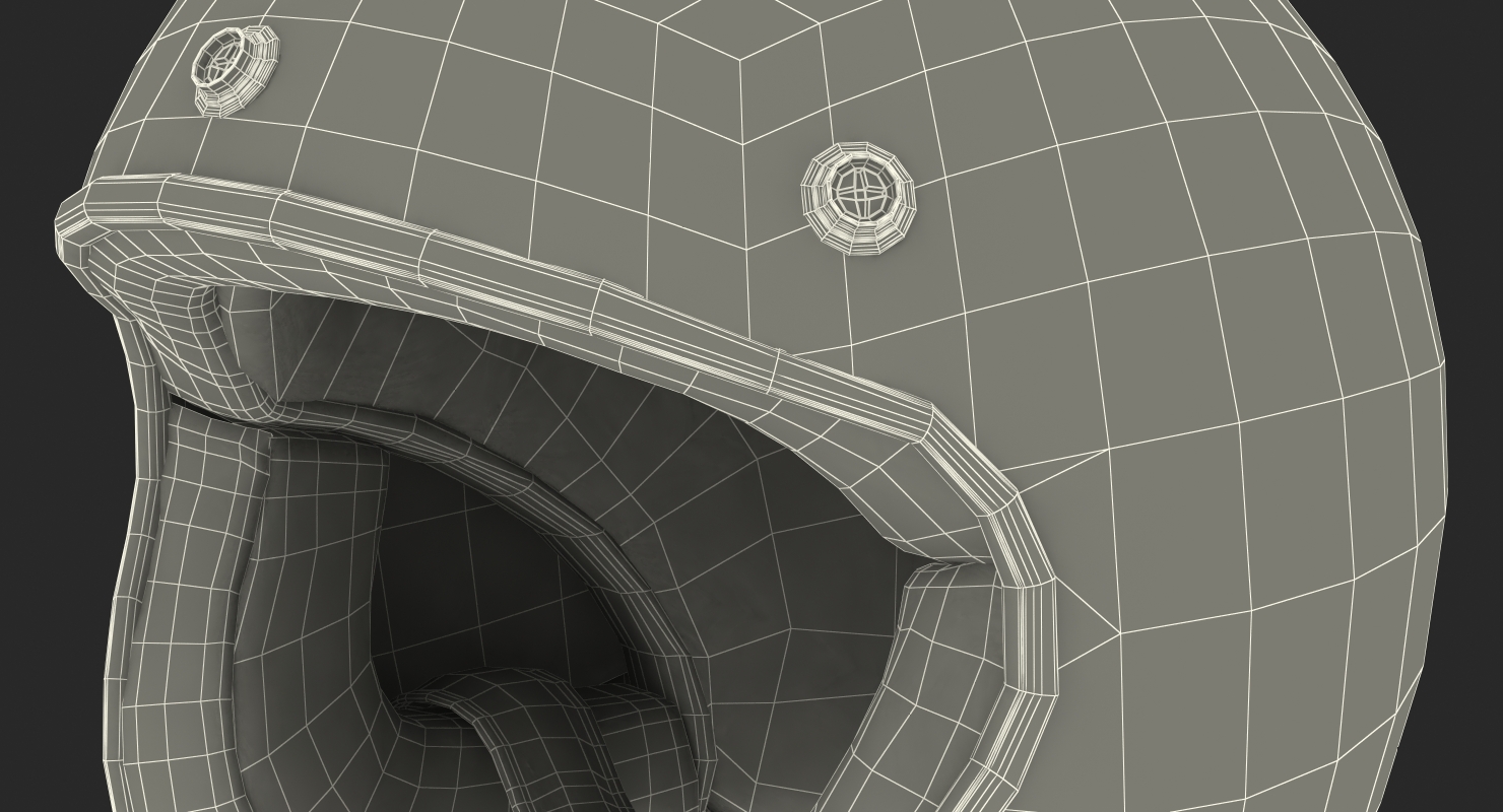 3D model Vintage Motorcycle Helmet