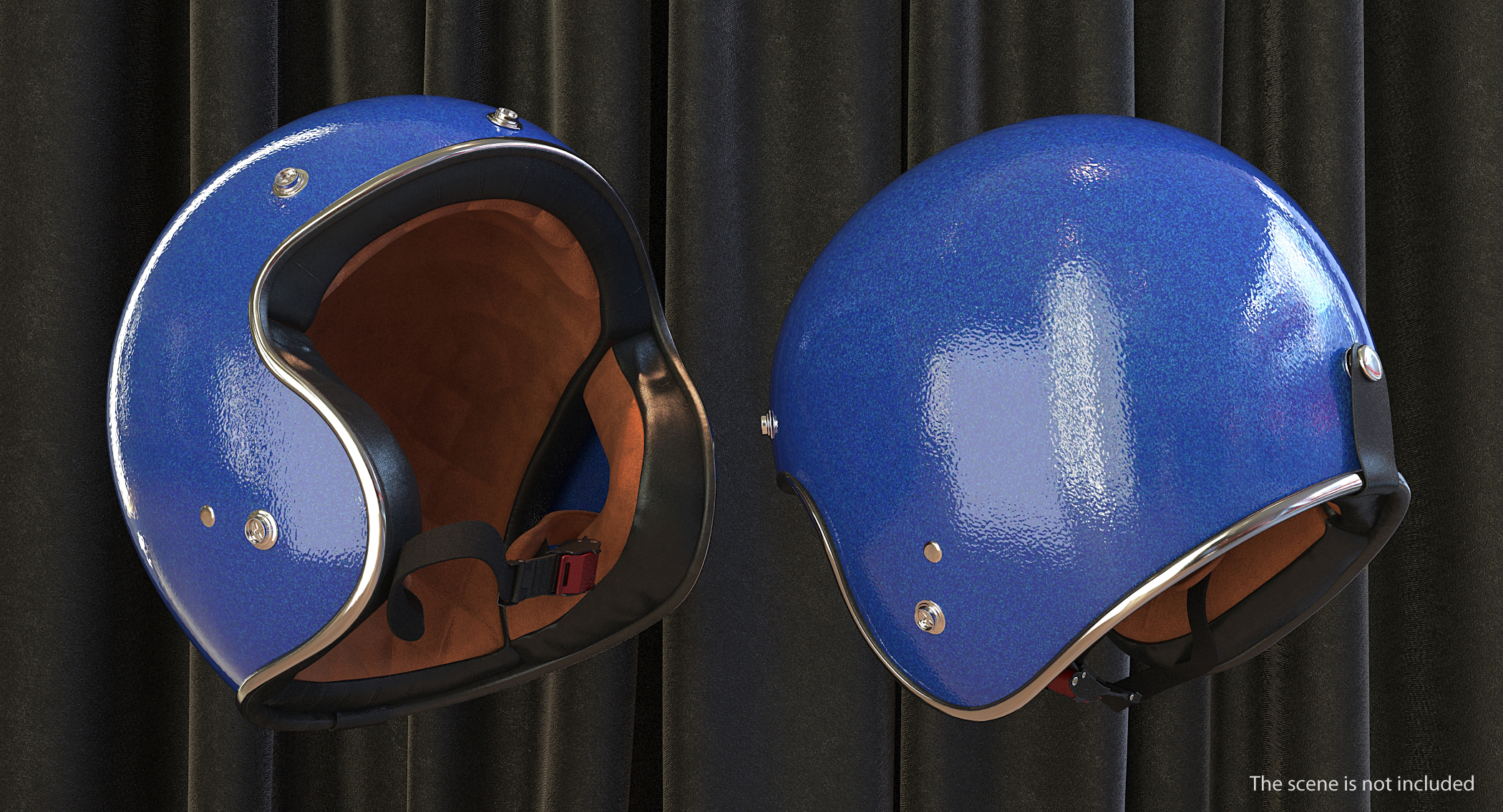 3D model Vintage Motorcycle Helmet