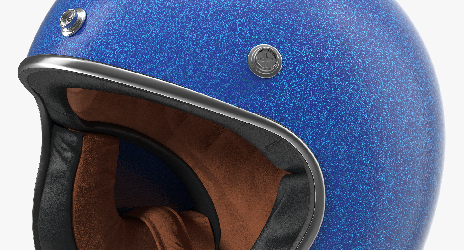 3D model Vintage Motorcycle Helmet