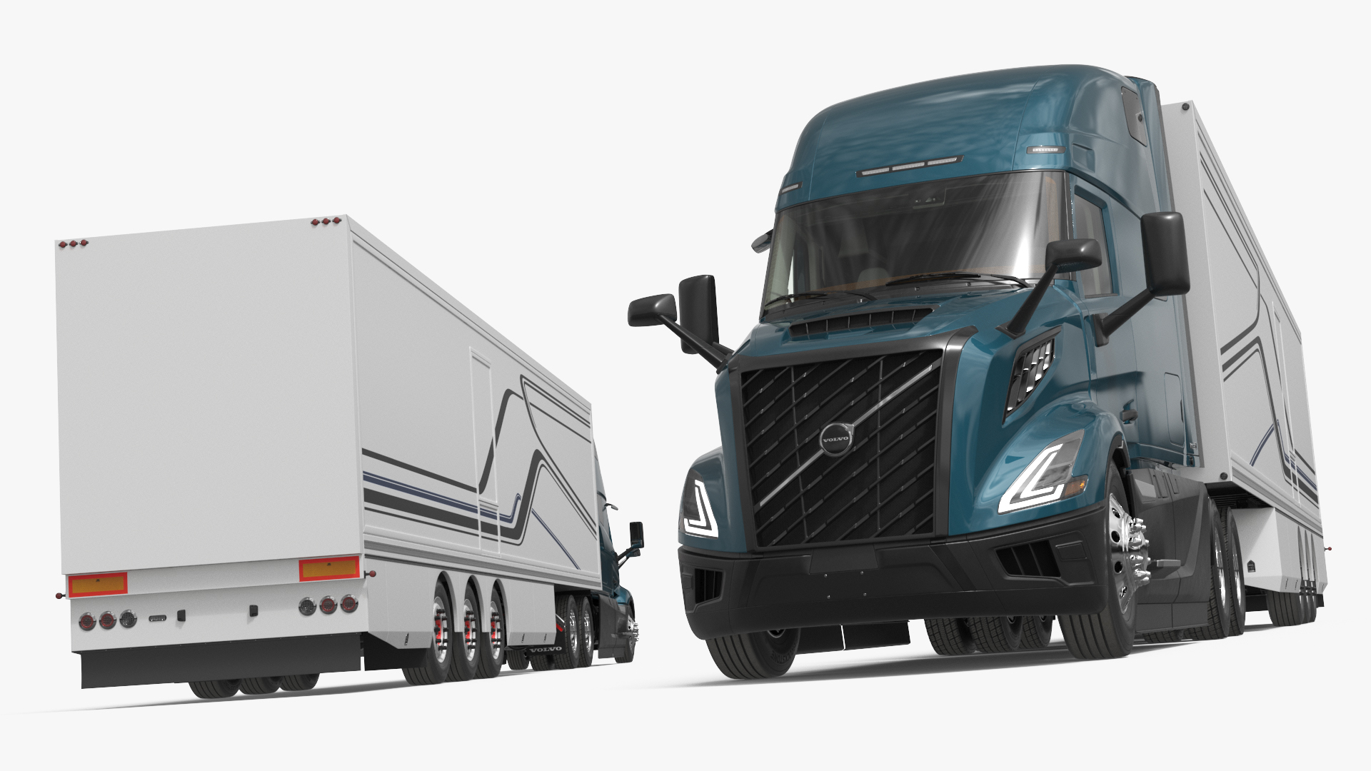 Volvo VNL 860 Sleeper Tractor with Cargo Trailer - view 9