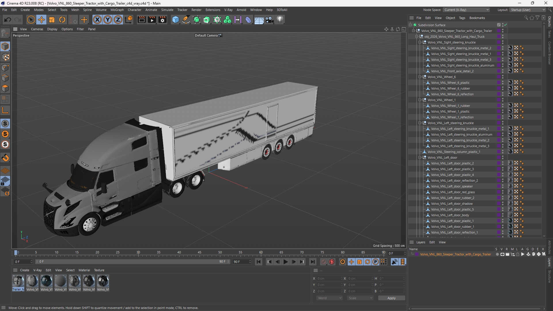 Volvo VNL 860 Sleeper Tractor with Cargo Trailer - view 12
