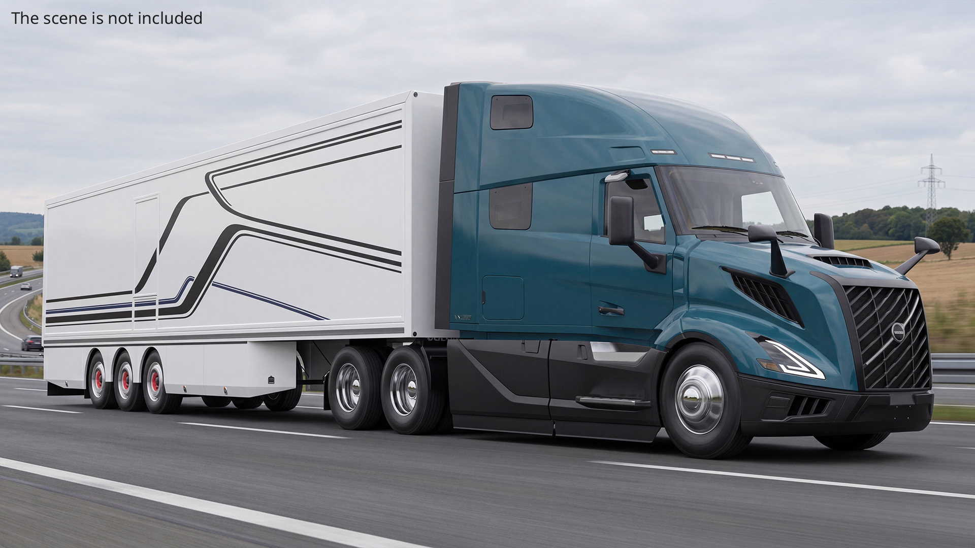 Volvo VNL 860 Sleeper Tractor with Cargo Trailer - view 4