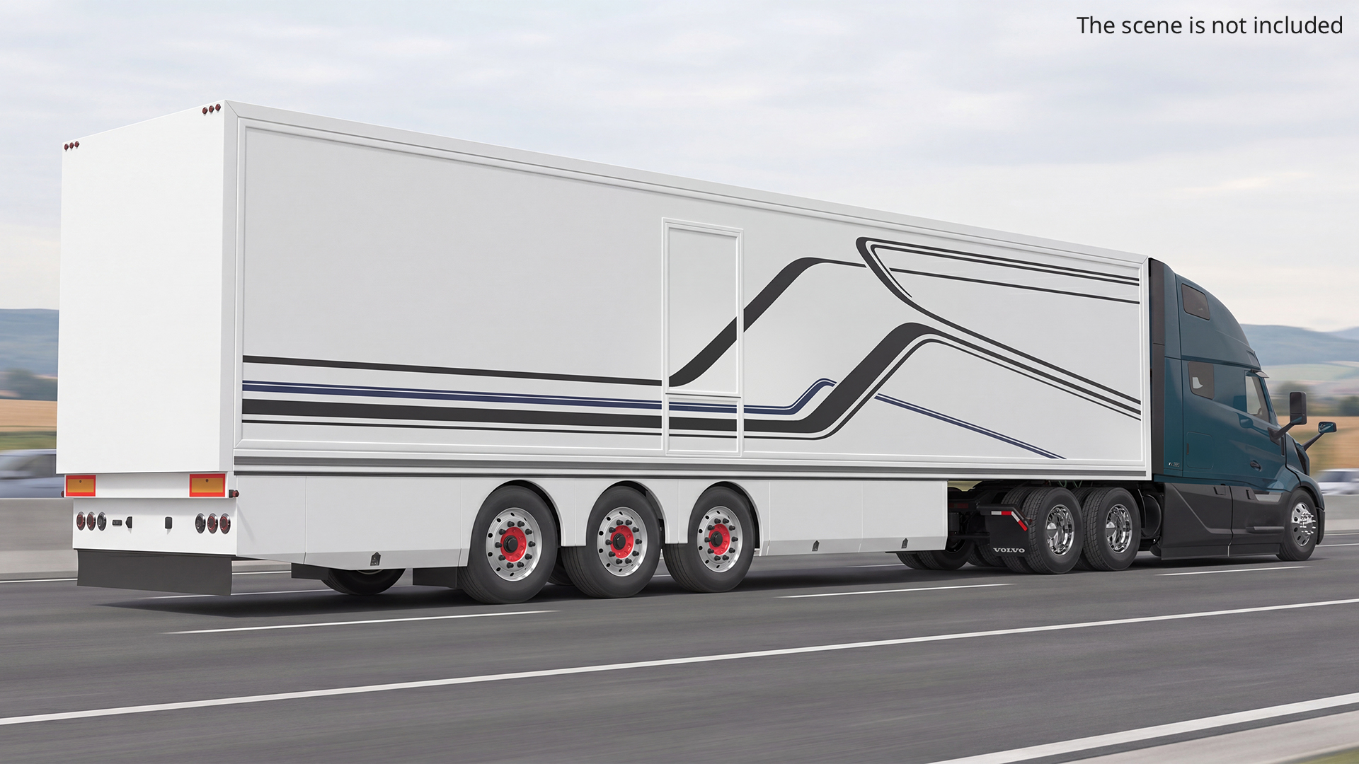 Volvo VNL 860 Sleeper Tractor with Cargo Trailer - view 3