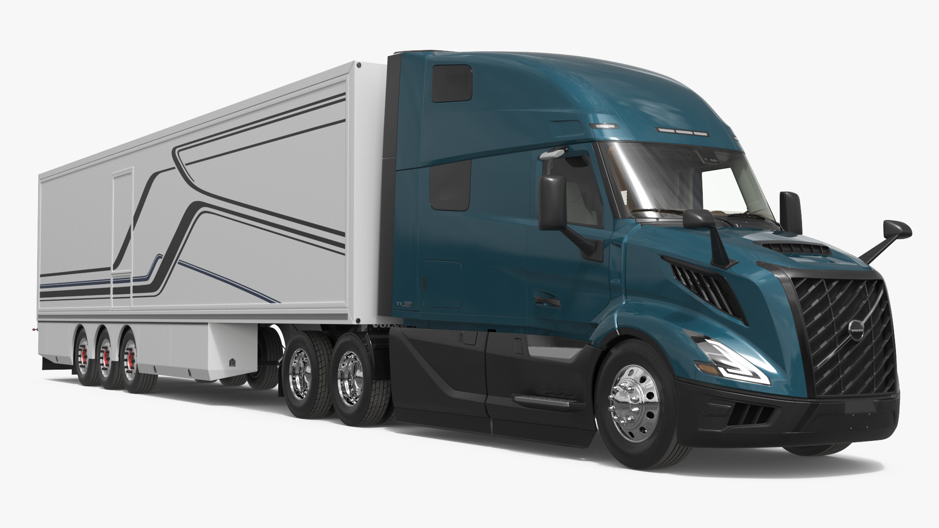 Volvo VNL 860 Sleeper Tractor with Cargo Trailer - view 2