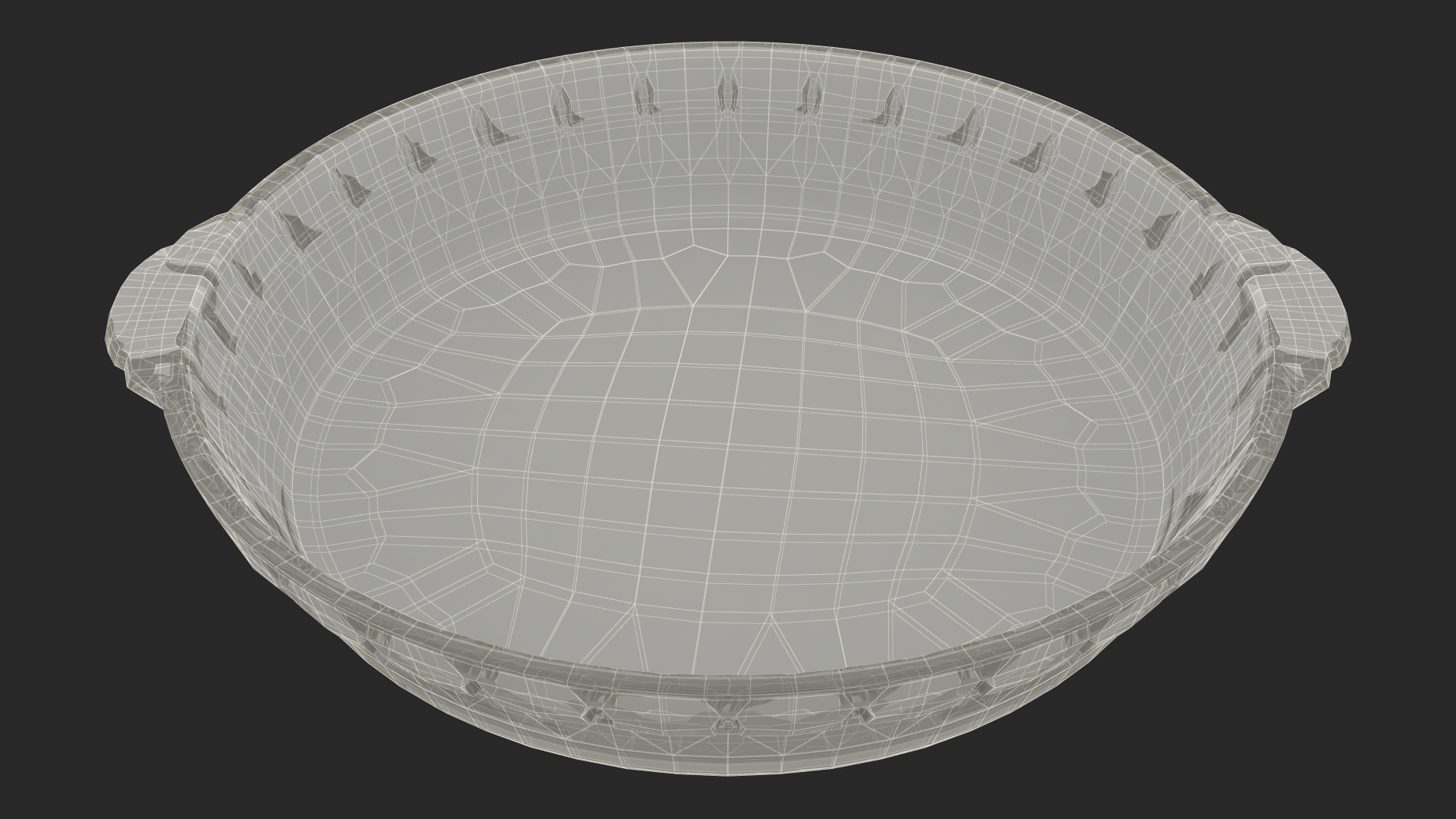 Lattice Apple Pie With Glass Pan 3D