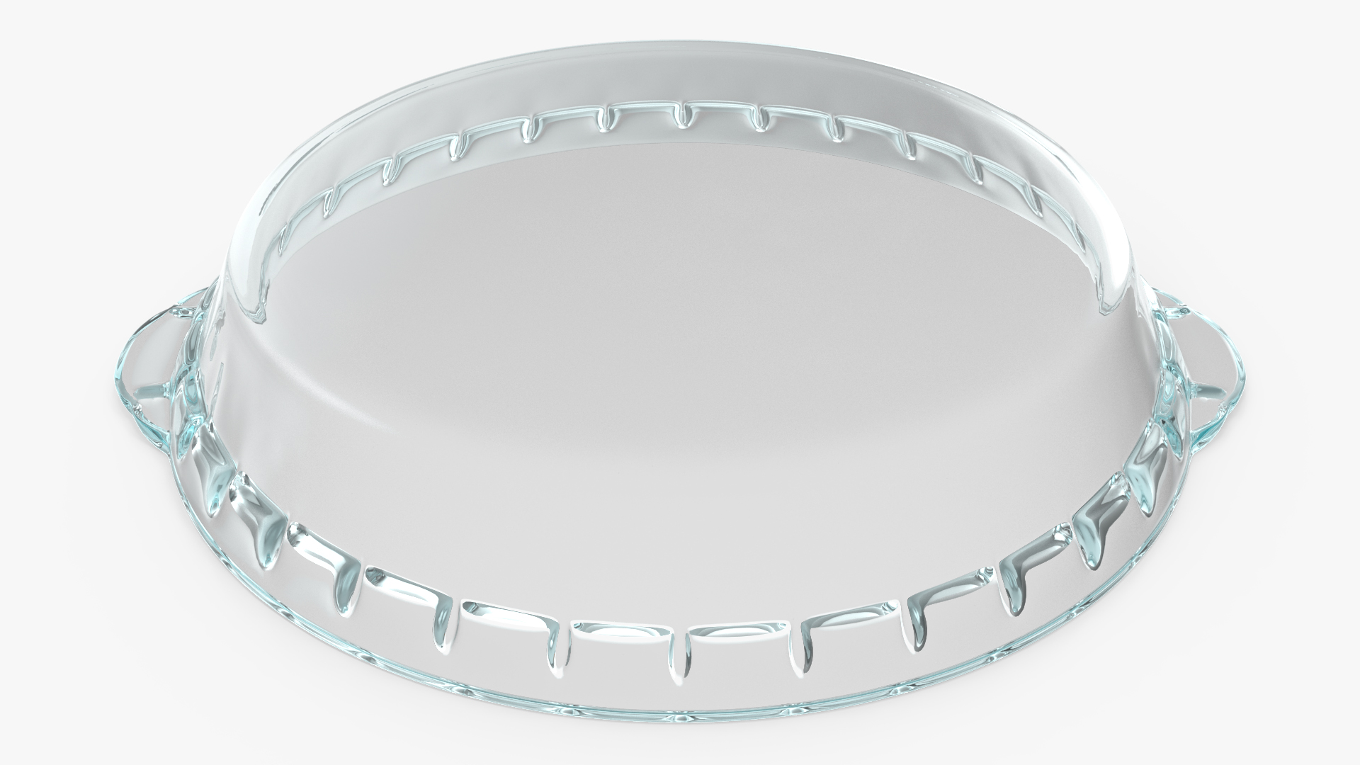 Lattice Apple Pie With Glass Pan 3D