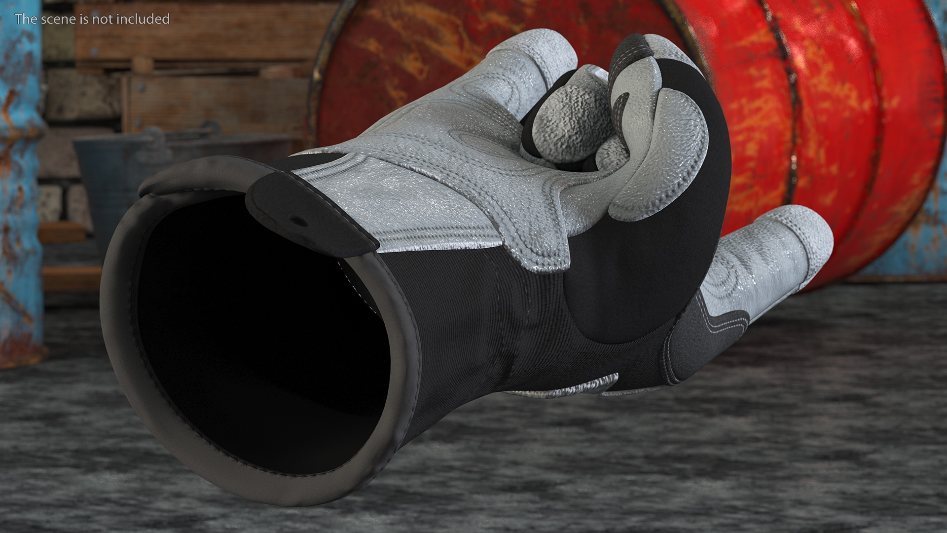 Heavy Duty Safety Gloves Sign of the Horns 3D