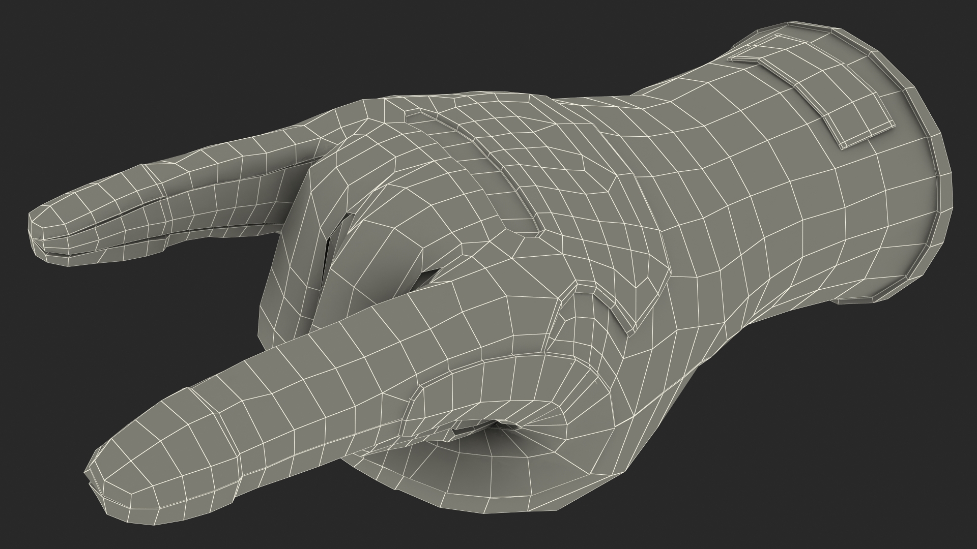 Heavy Duty Safety Gloves Sign of the Horns 3D