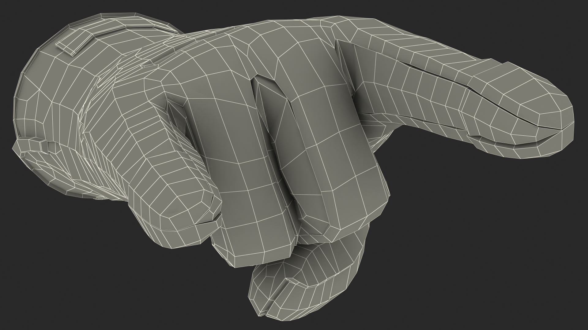 Heavy Duty Safety Gloves Sign of the Horns 3D
