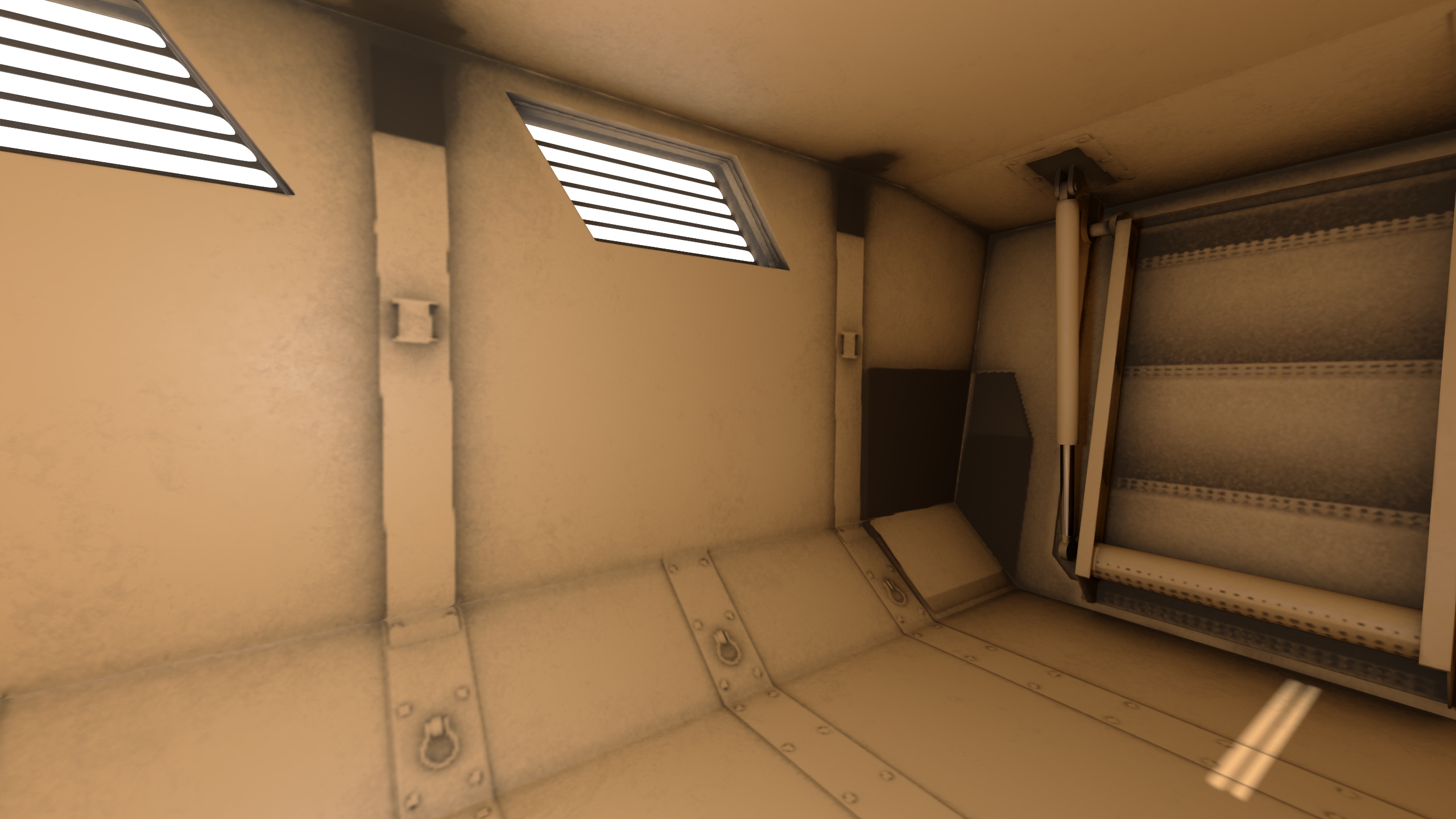 3D Military Armored Vehicle Sandy Simplified