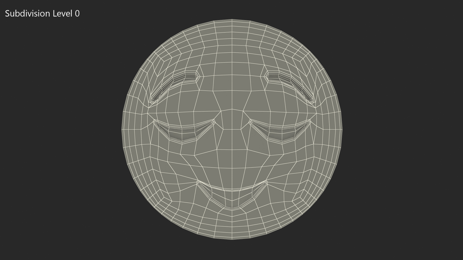 Relieved Emoji 3D model