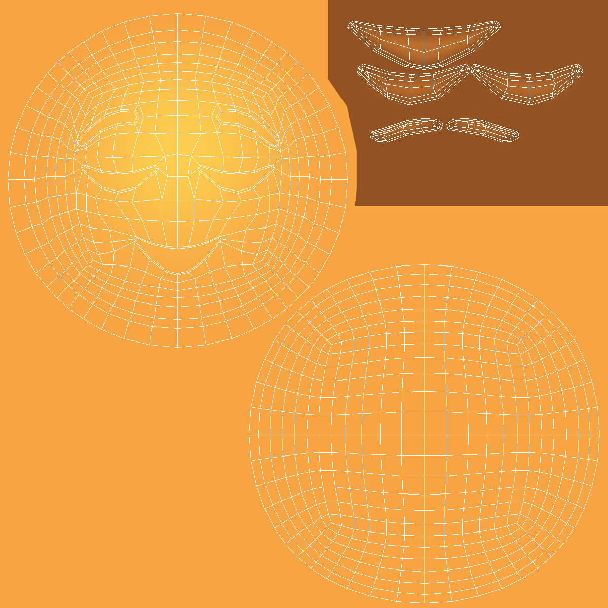 Relieved Emoji 3D model