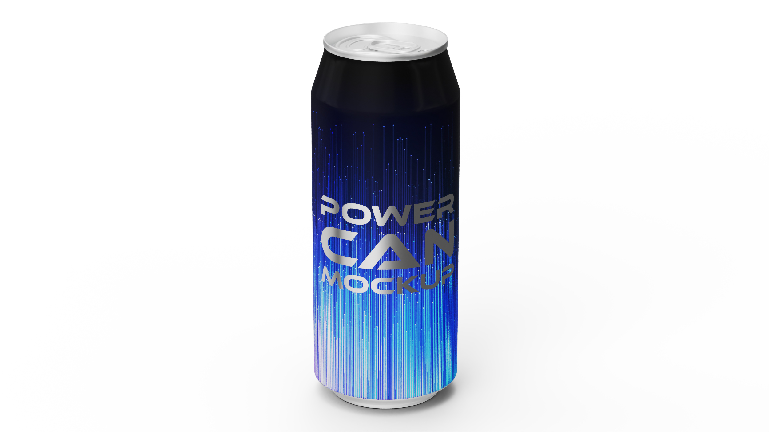 3D Power Drink Can Mockup 250ml Slim model