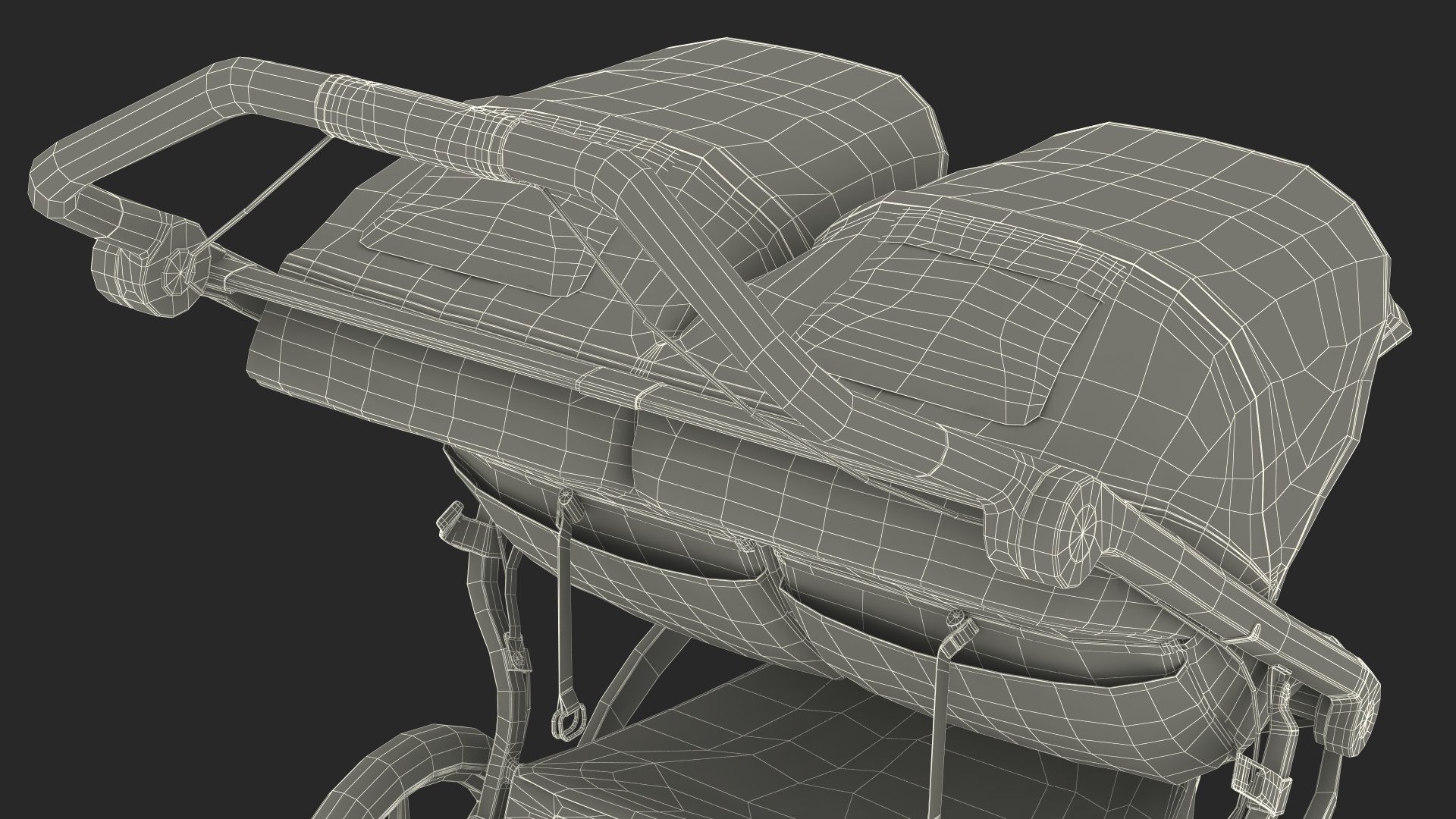 3D model Thule Urban Glide 2 Double Stroller