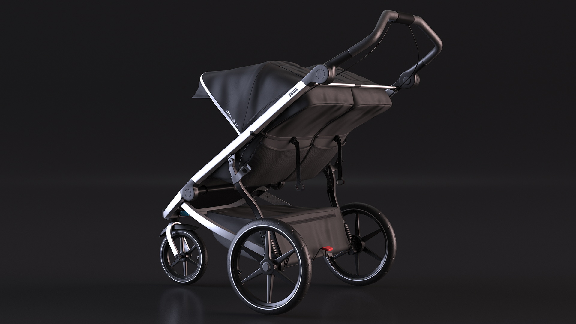 3D model Thule Urban Glide 2 Double Stroller